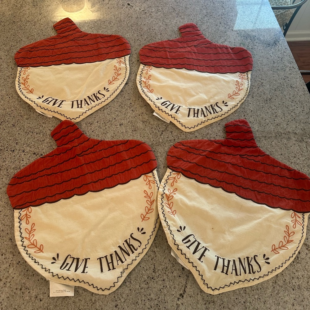 Pottery Barn Kids Thanksgiving placemats and runner
